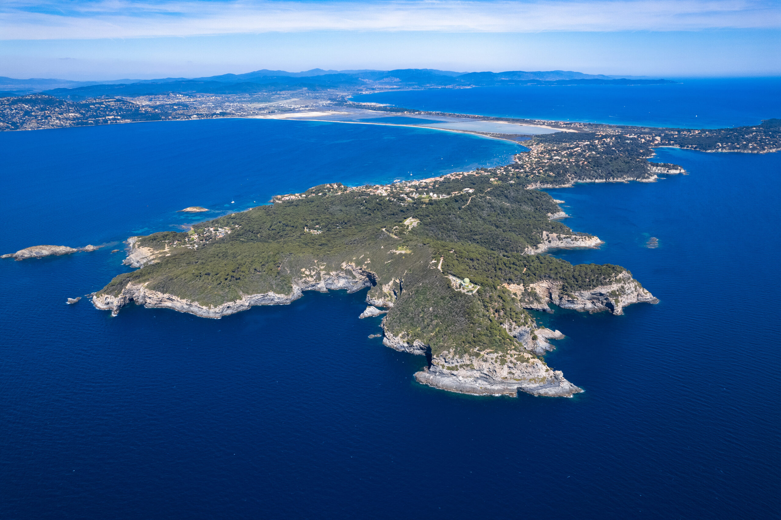 îles d'Or vues depuis Hyères